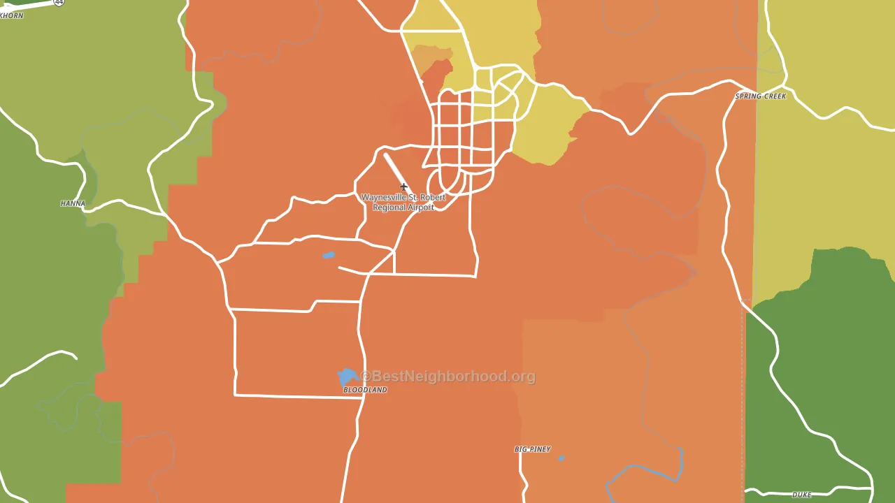 Success, MO block-group voter-turnout map