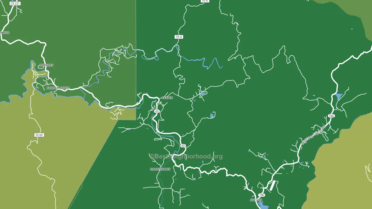 Suches, GA block-group voter-turnout map