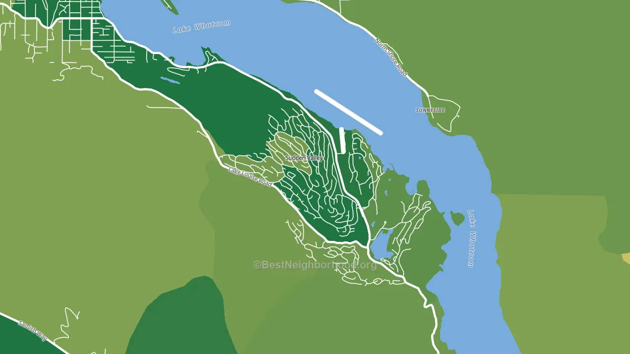 Sudden Valley, WA block-group voter-turnout map