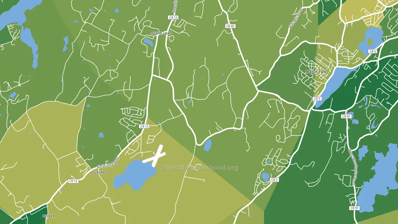 Sugar Loaf, NY block-group voter-turnout map