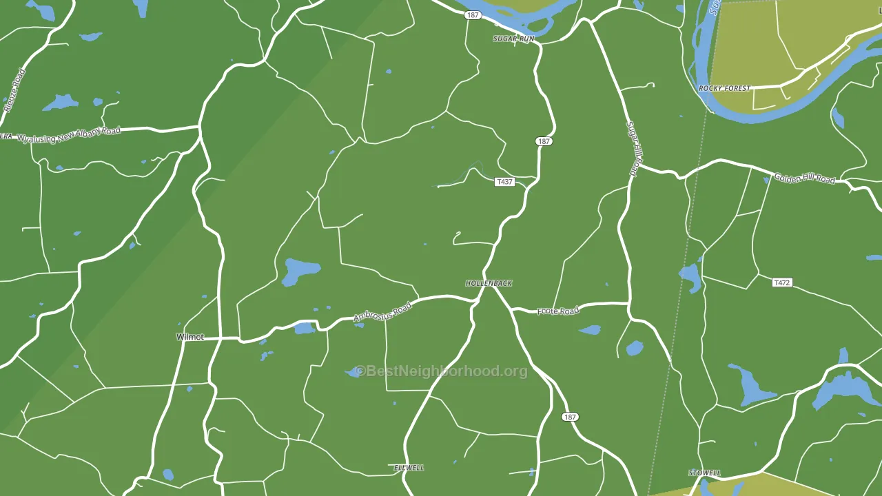 Sugar Run, PA block-group voter-turnout map