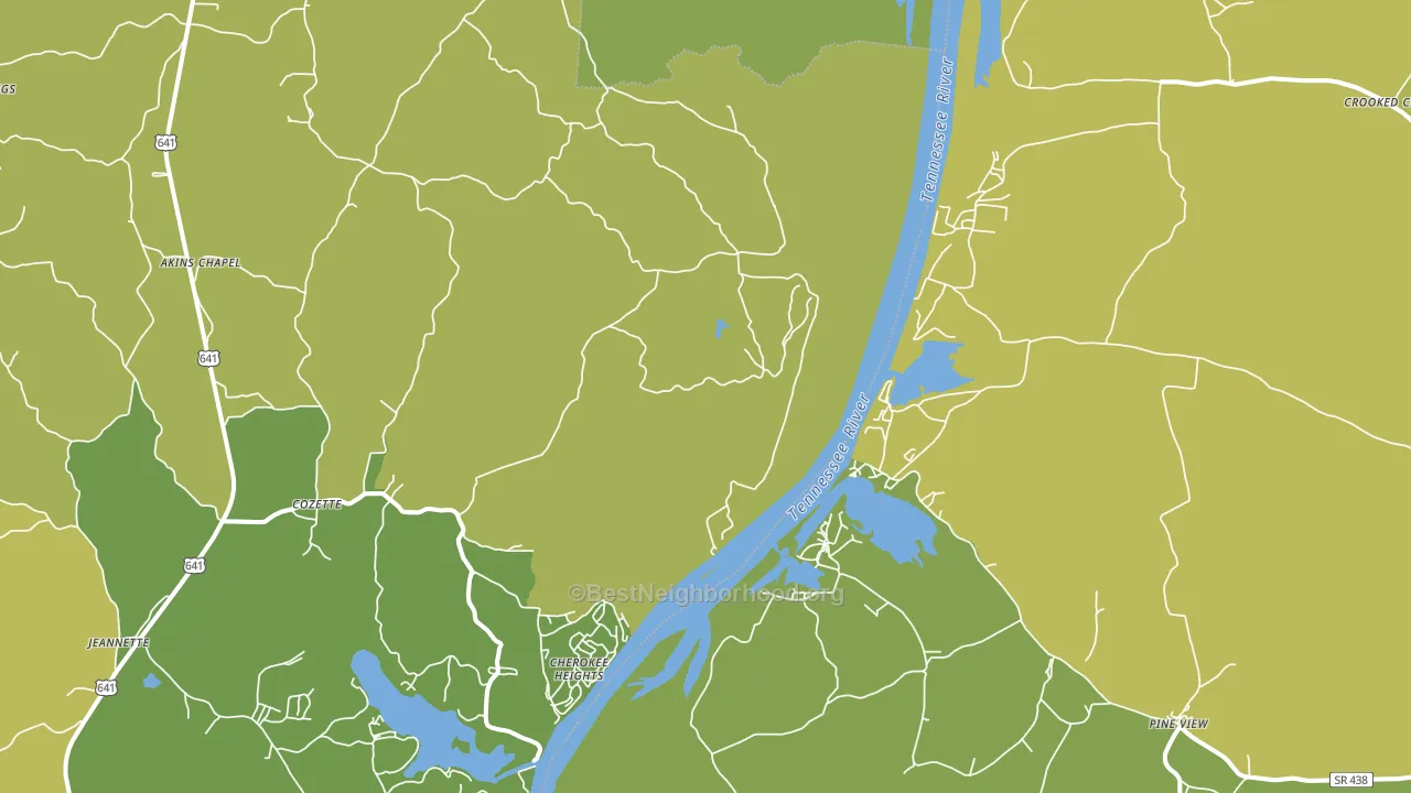 Sugar Tree, TN block-group voter-turnout map