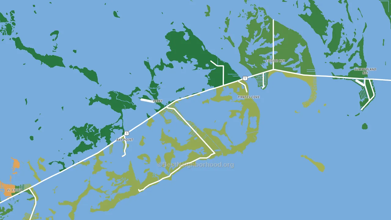 Sugarloaf Shores, FL block-group voter-turnout map