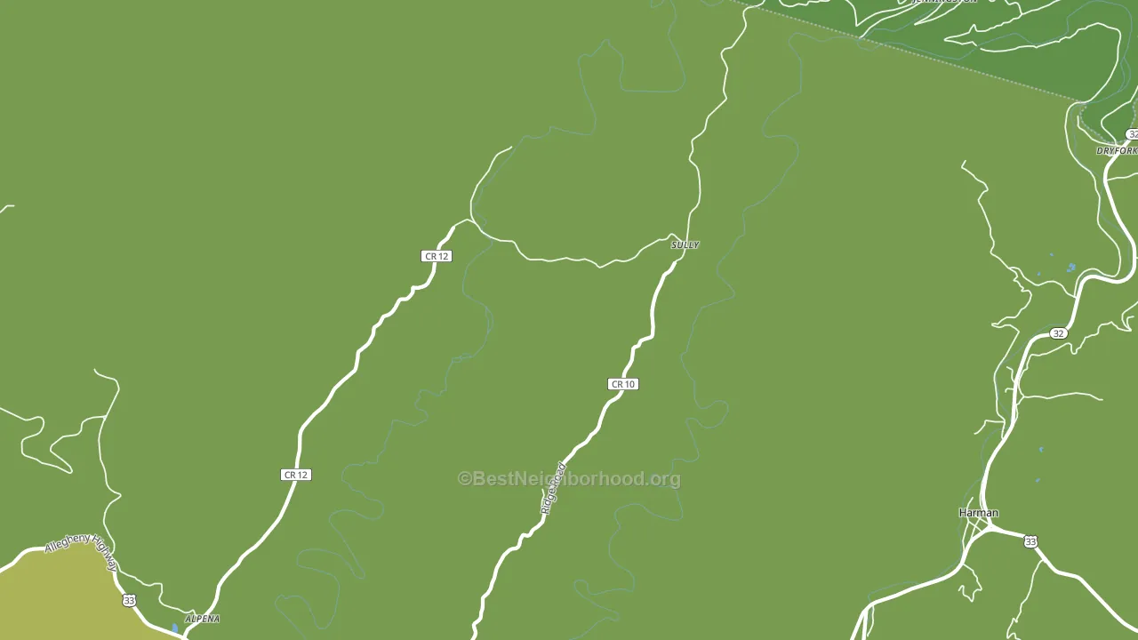 Sully, WV block-group voter-turnout map