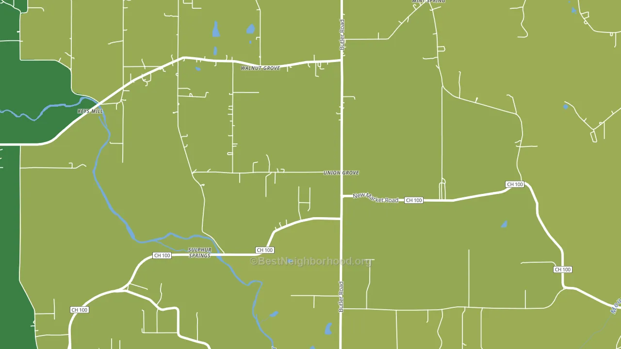 Sulphur Springs, AL block-group voter-turnout map