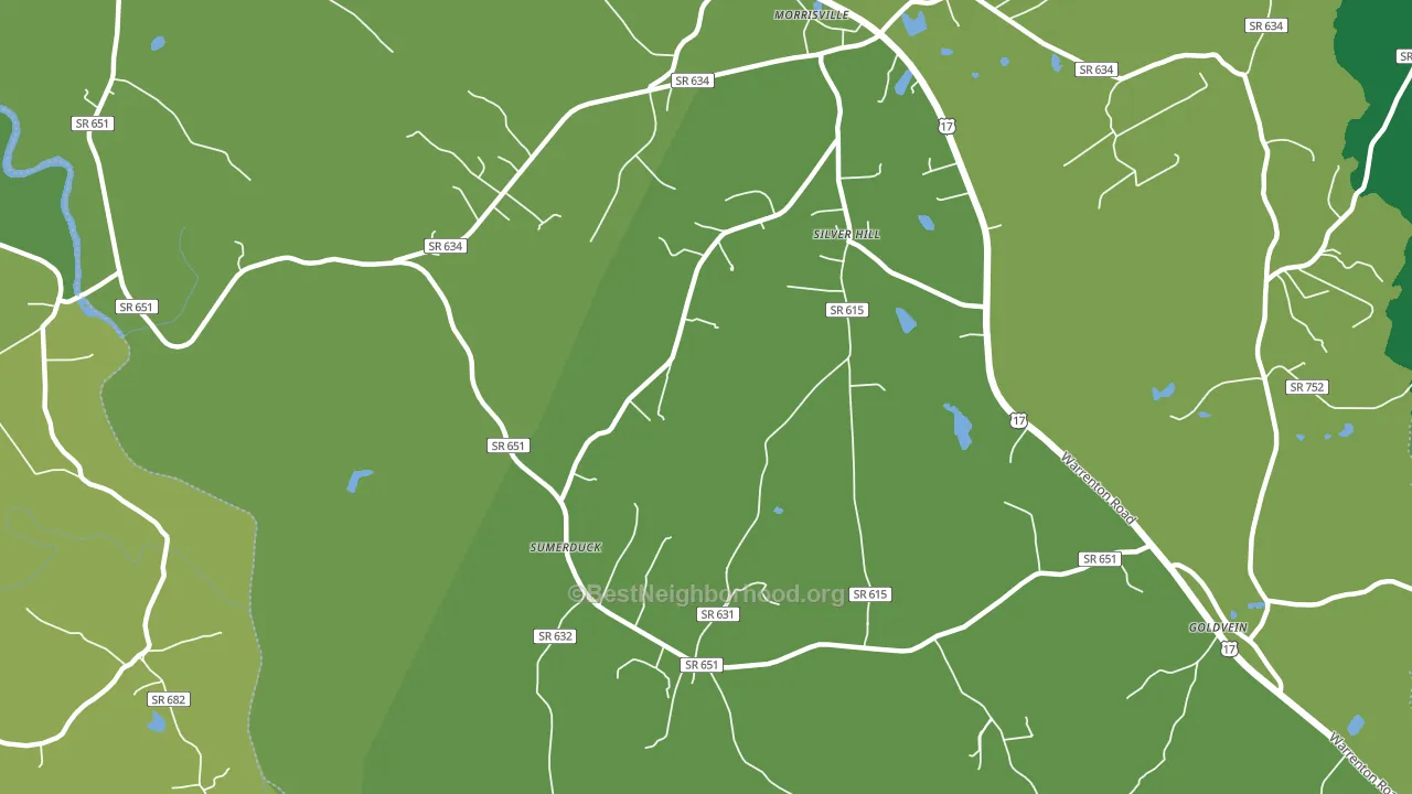 Sumerduck, VA block-group voter-turnout map