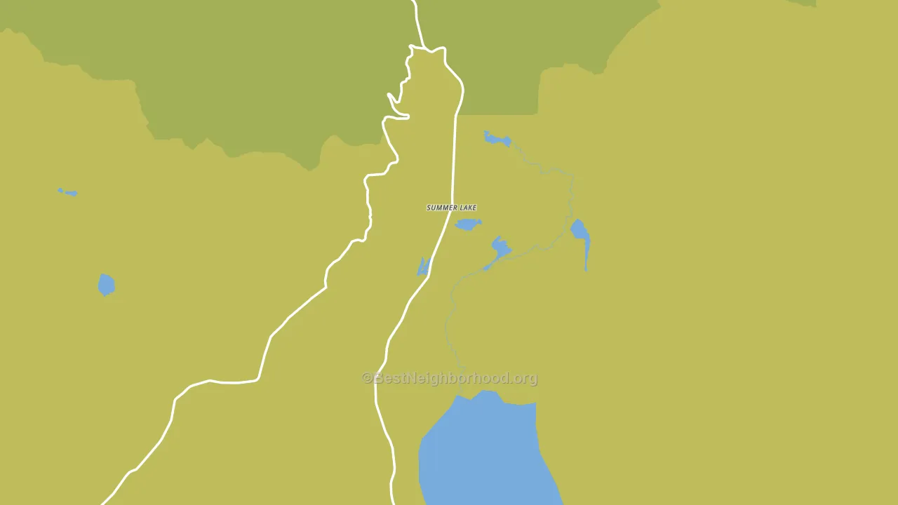Summer Lake, OR block-group voter-turnout map