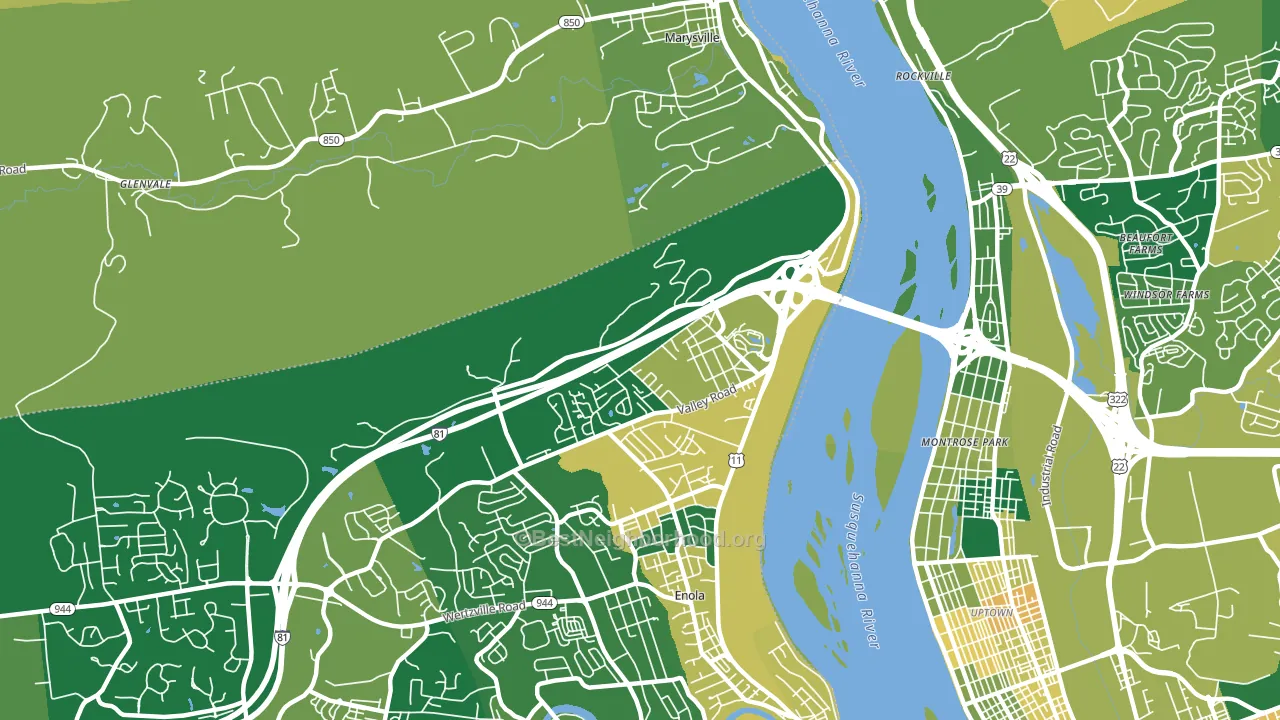 Summerdale, PA block-group voter-turnout map