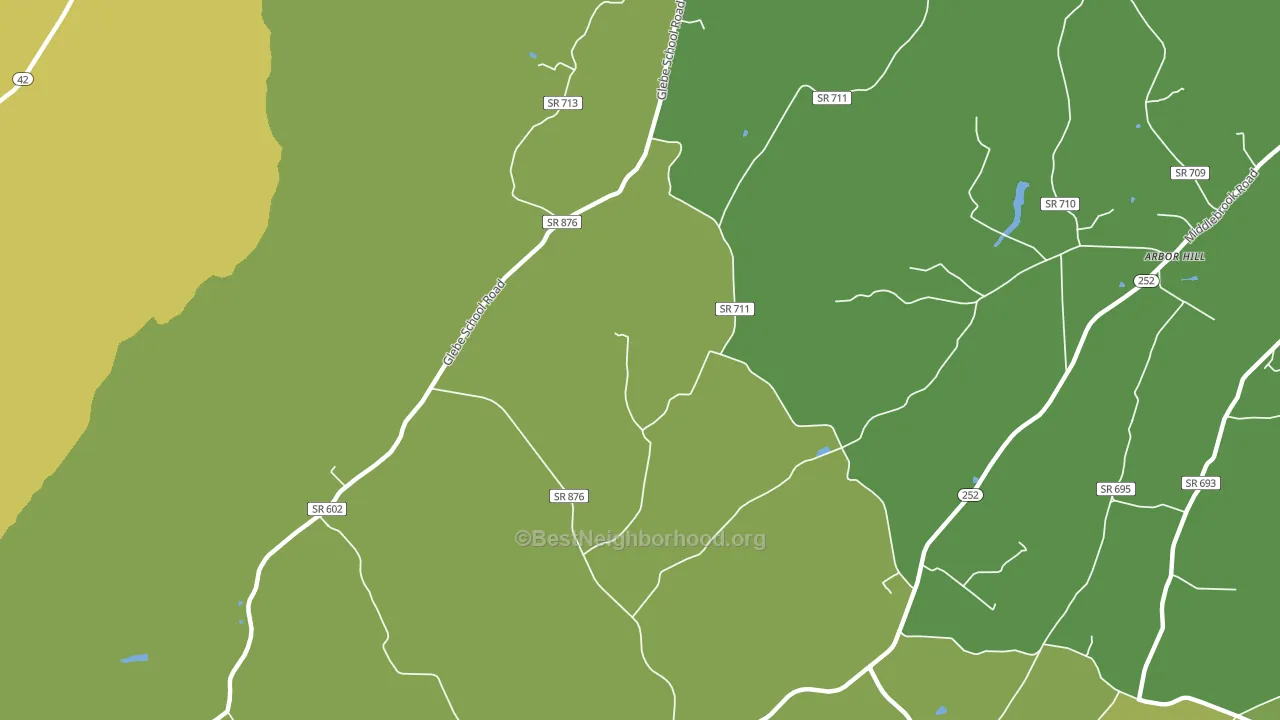 Summerdean, VA block-group voter-turnout map