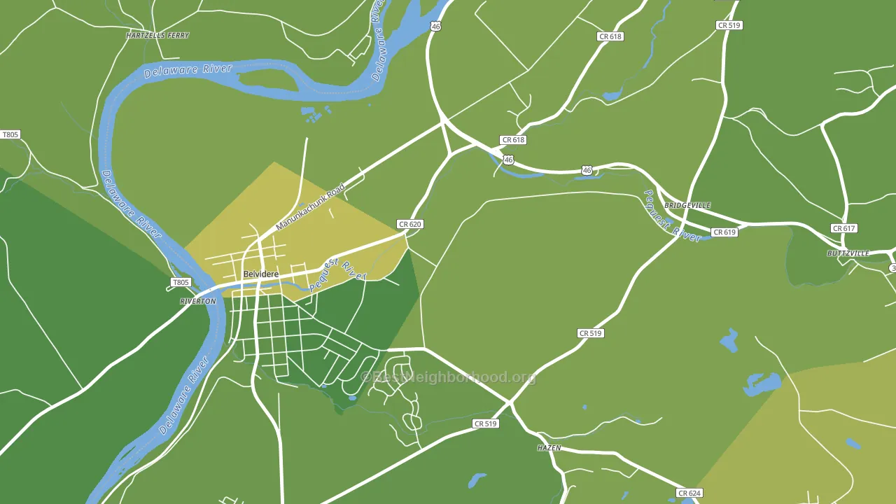 Summerfield, NJ block-group voter-turnout map