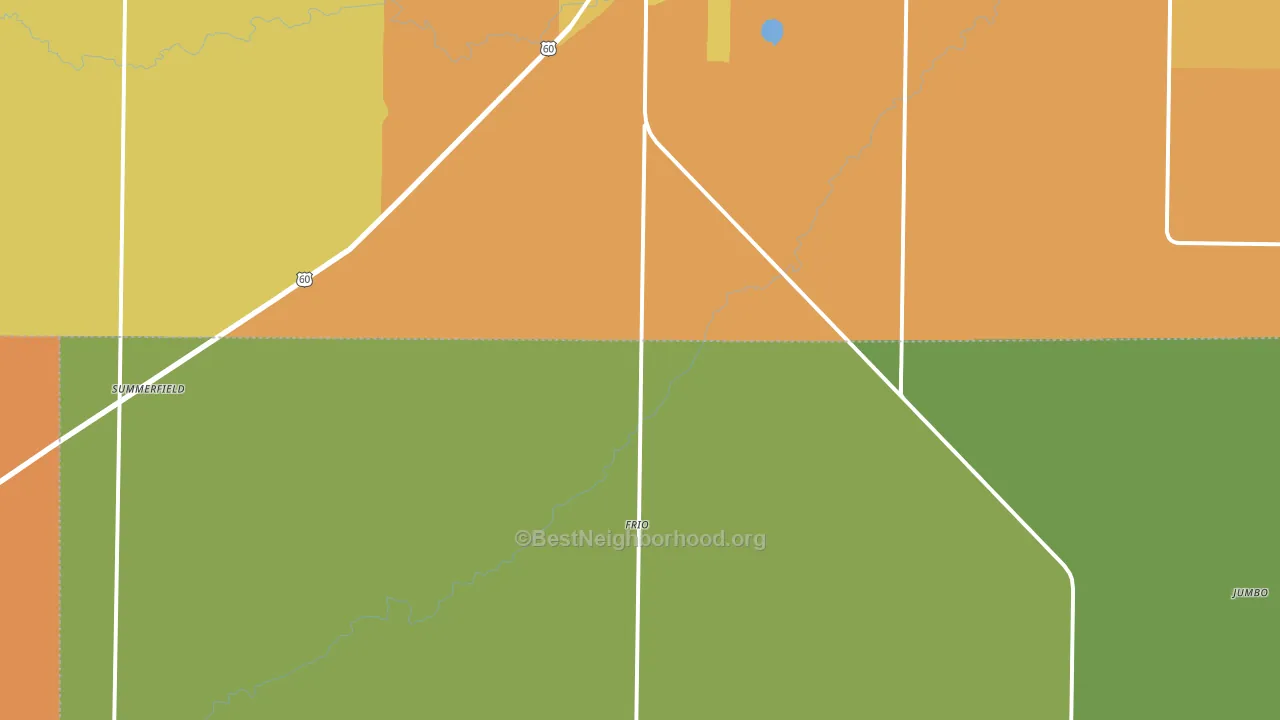 Summerfield, TX block-group voter-turnout map