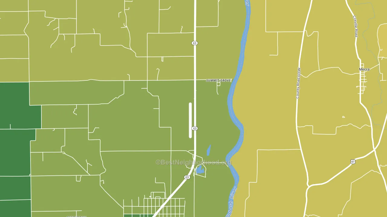 Summit Grove, IN block-group voter-turnout map