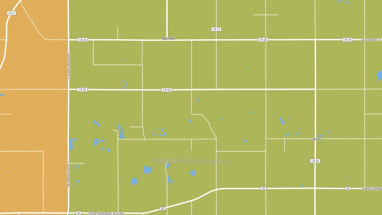 Summit, MN block-group voter-turnout map
