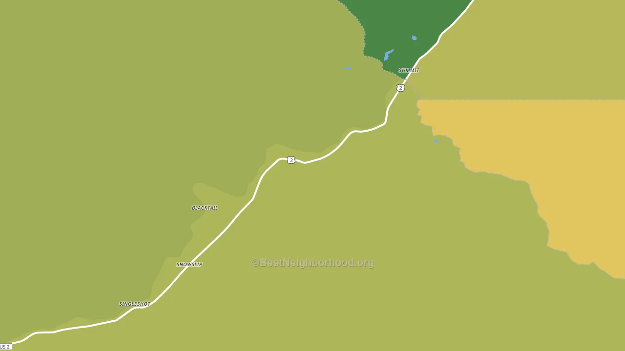Summit, MT block-group voter-turnout map