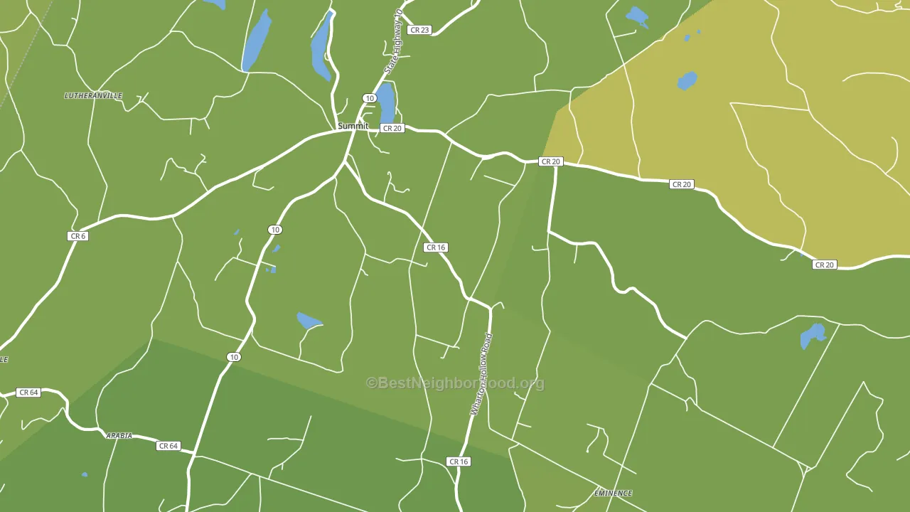 Summit, NY block-group voter-turnout map
