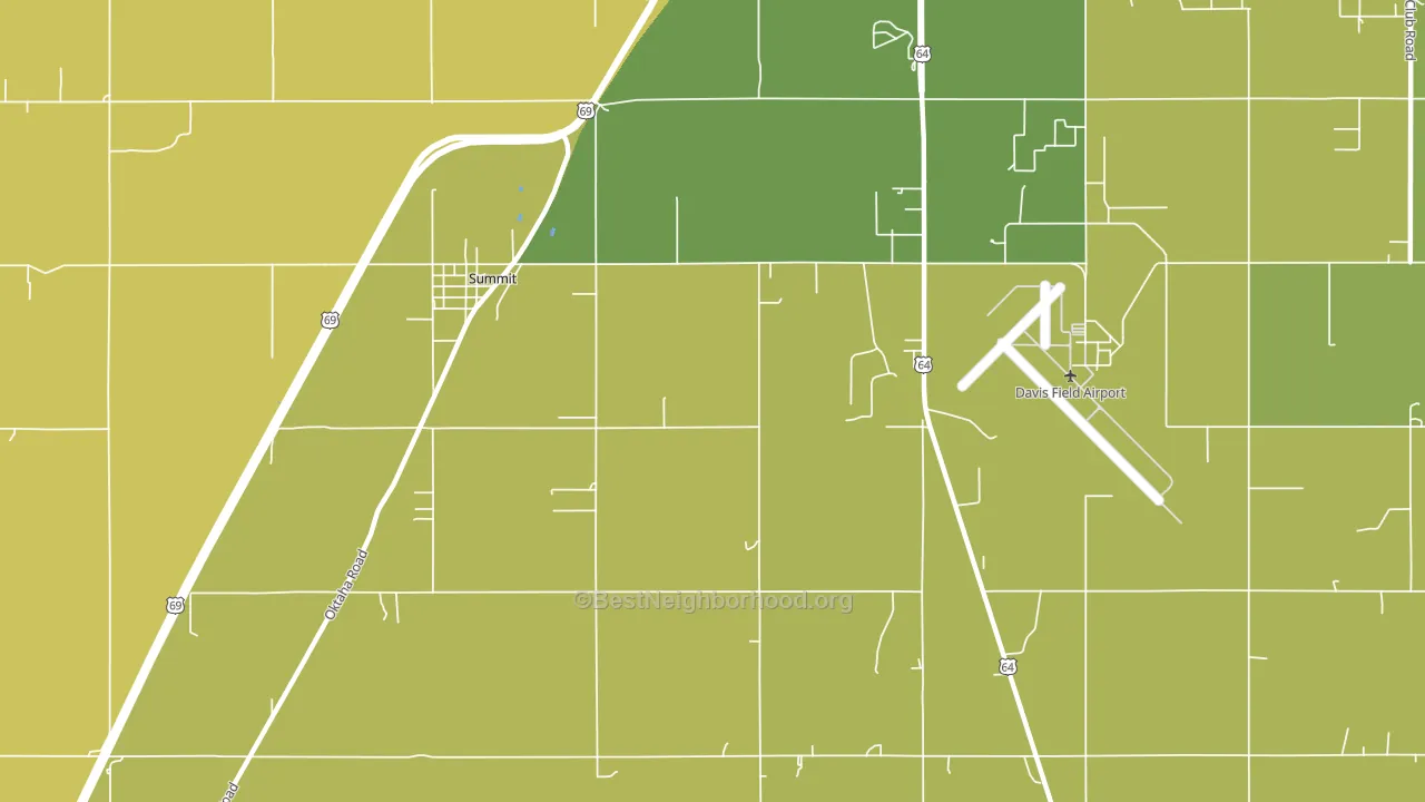 Summit, OK block-group voter-turnout map