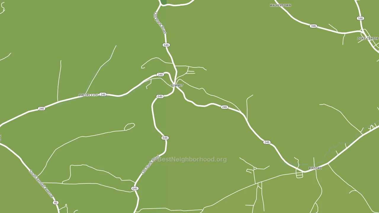 Summit, PA block-group voter-turnout map