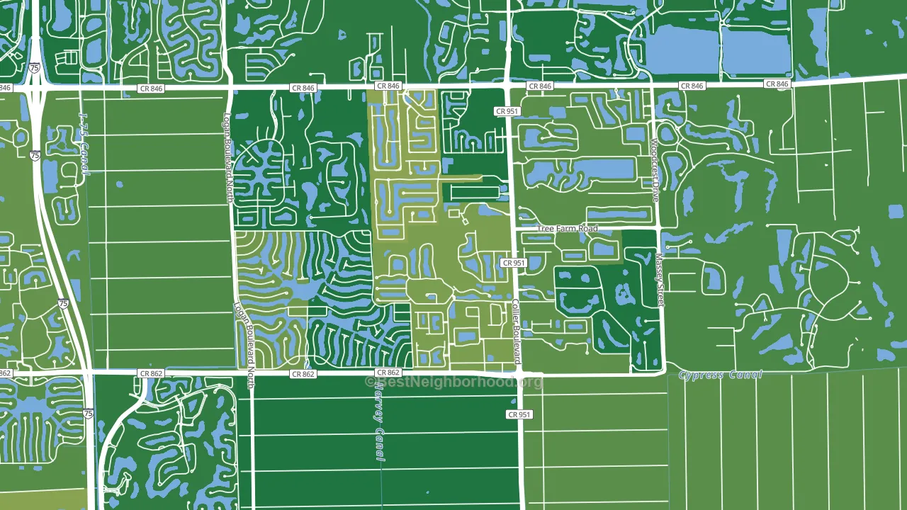 Summit Place in Naples, Naples, FL block-group voter-turnout map