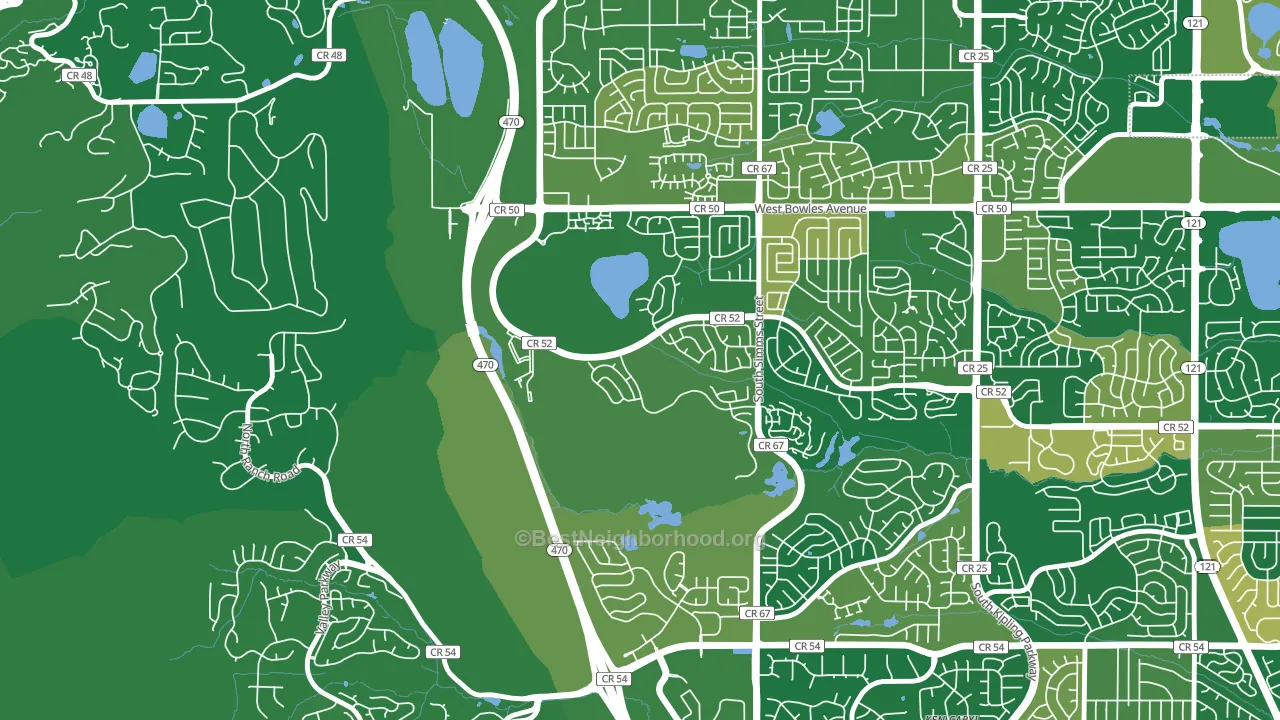 Summit Ridge at West Meadows, Dakota Ridge, CO block-group voter-turnout map