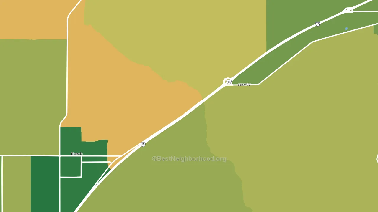 Summit, UT block-group voter-turnout map