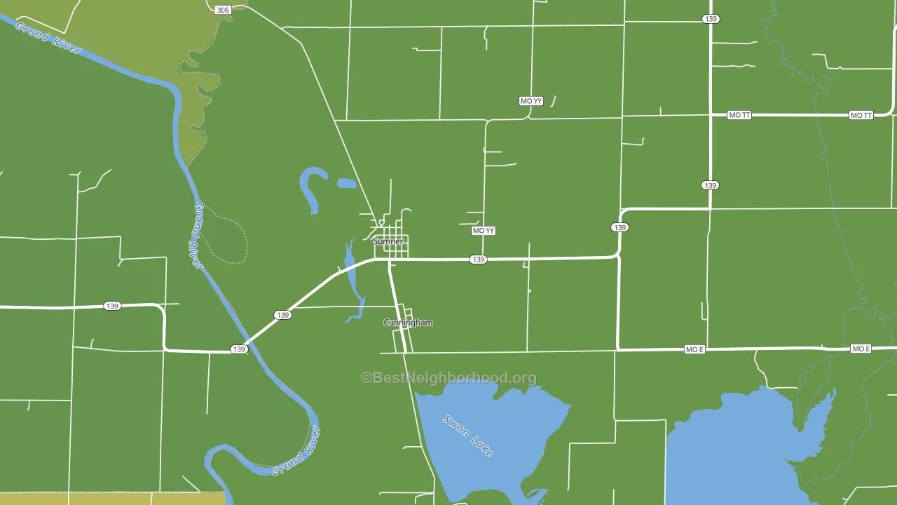 Sumner, MO block-group voter-turnout map