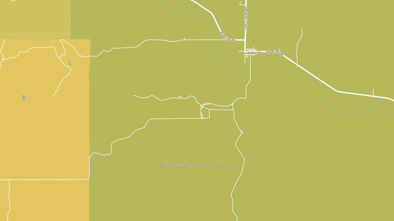 Sun City, KS block-group voter-turnout map