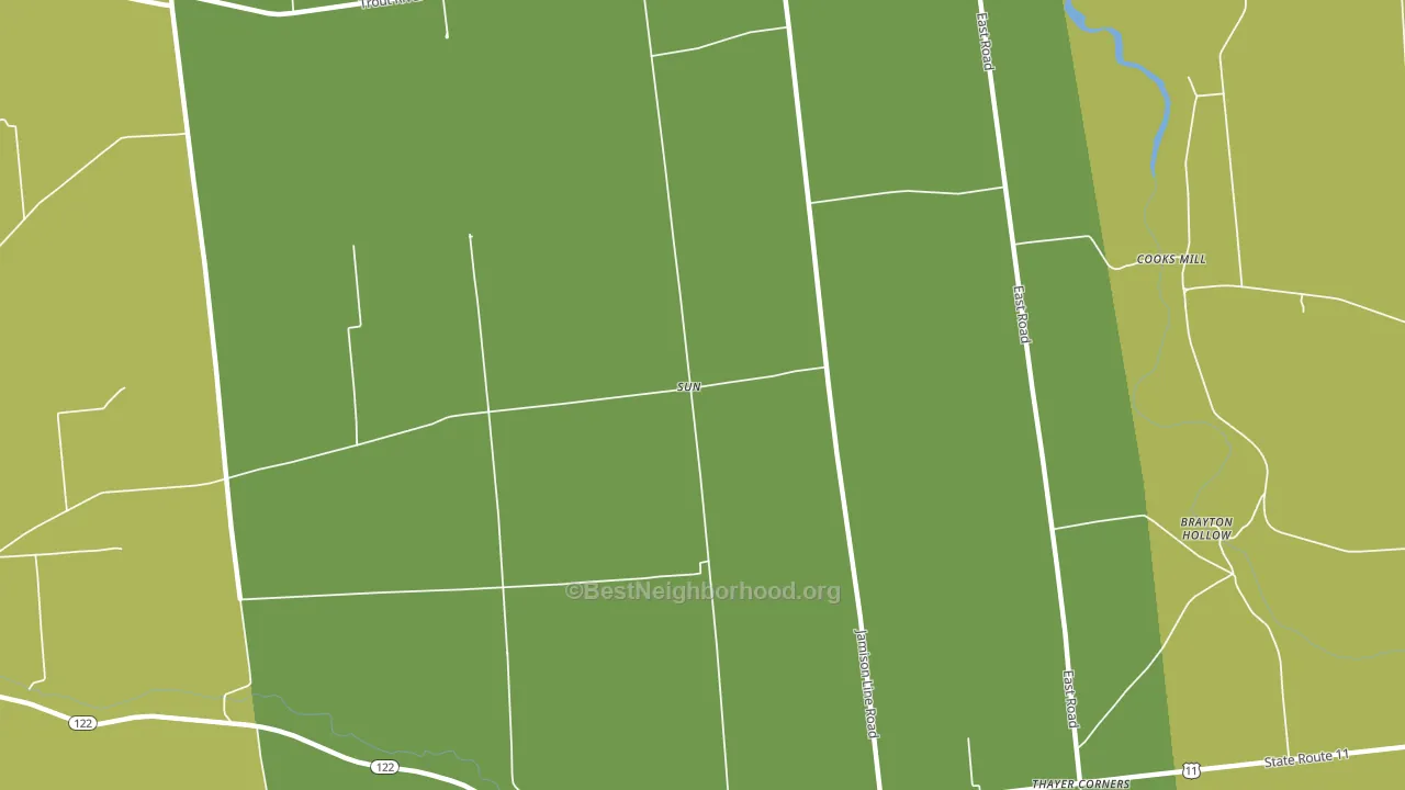 Sun, NY block-group voter-turnout map