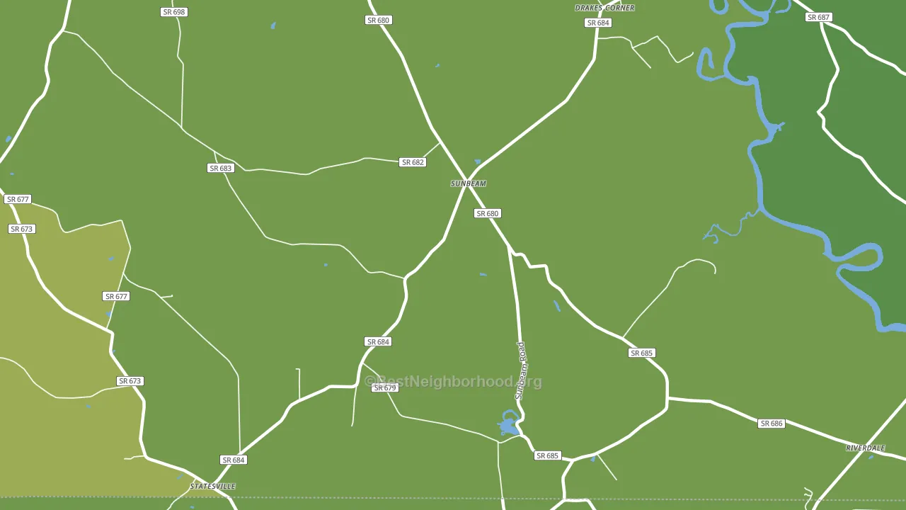 Sunbeam, VA block-group voter-turnout map