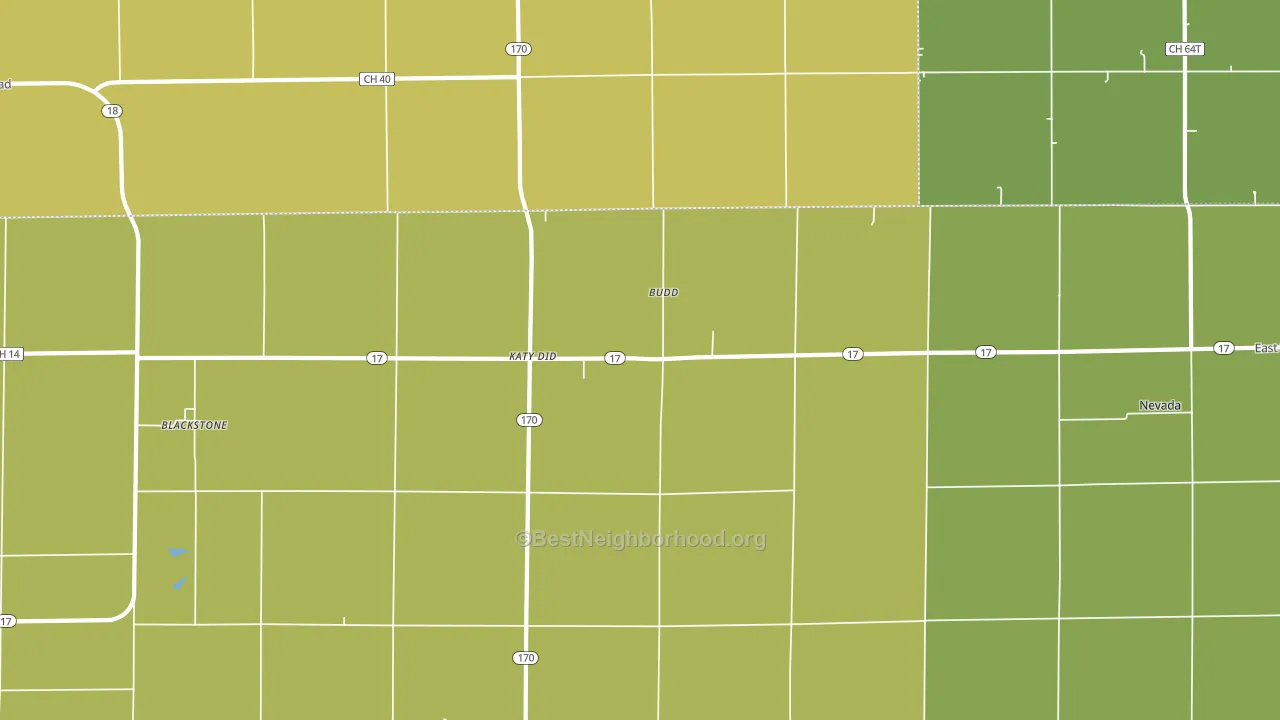 Sunbury, IL block-group voter-turnout map