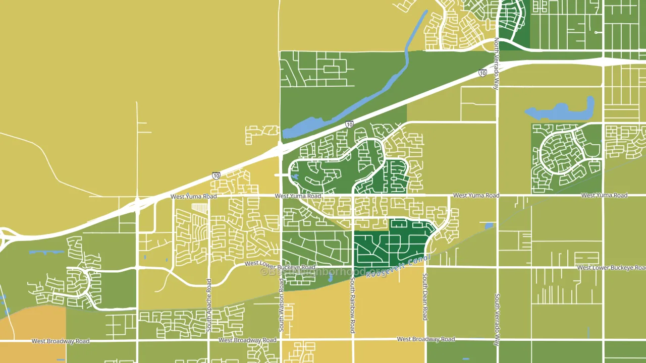 Sundance, Buckeye, AZ block-group voter-turnout map