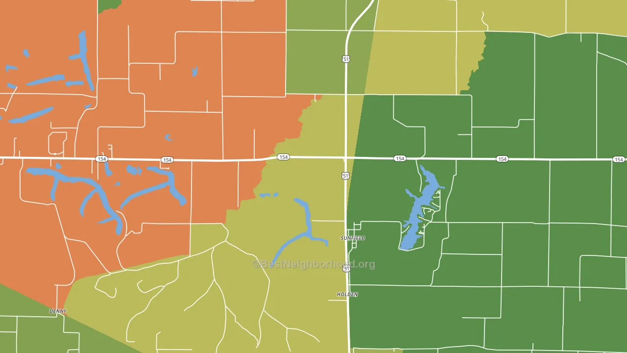 Sunfield, IL block-group voter-turnout map