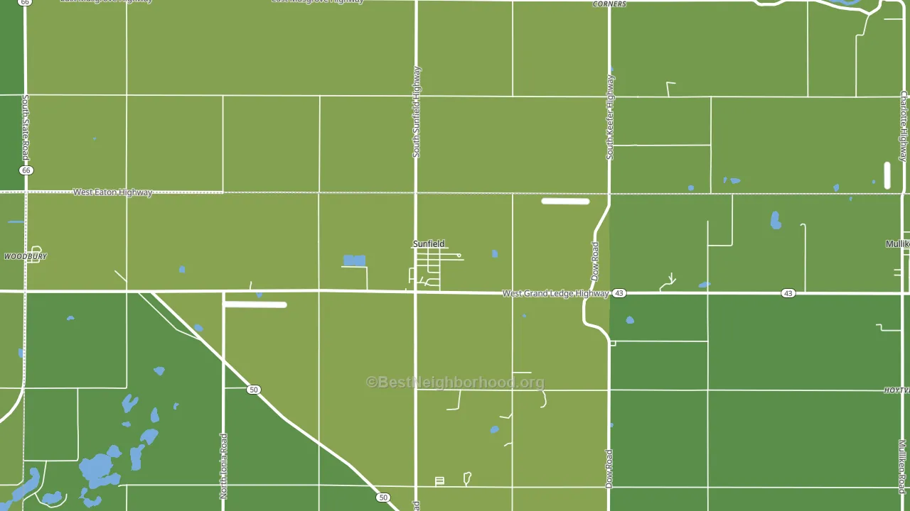 Sunfield, MI block-group voter-turnout map