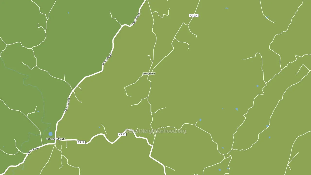Sunlight, WV block-group voter-turnout map