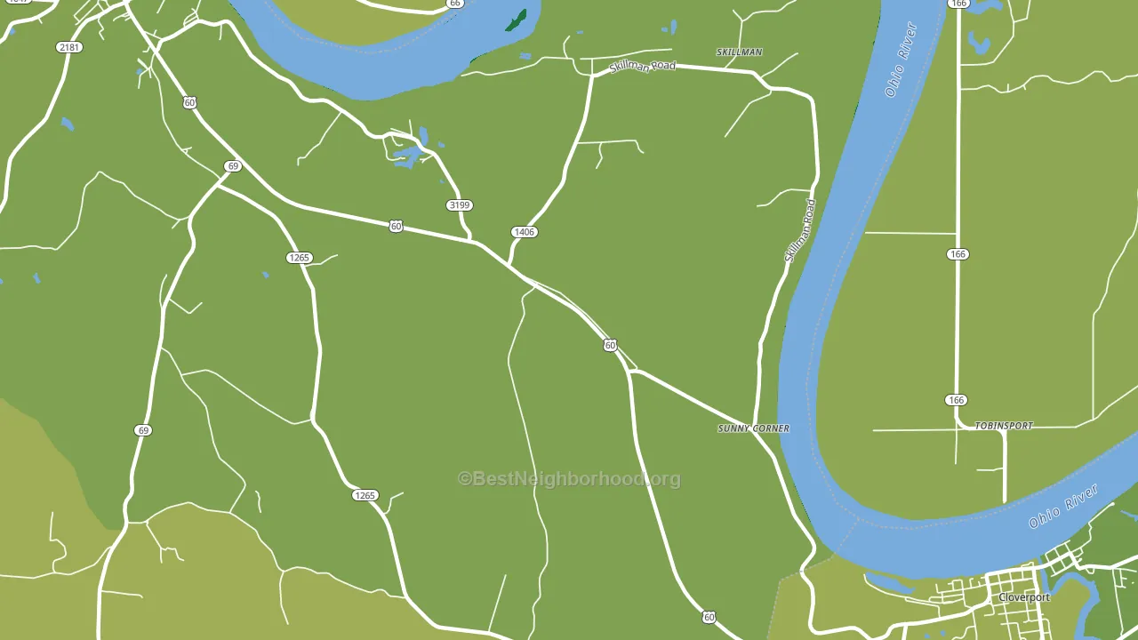 Sunny Corner, KY block-group voter-turnout map