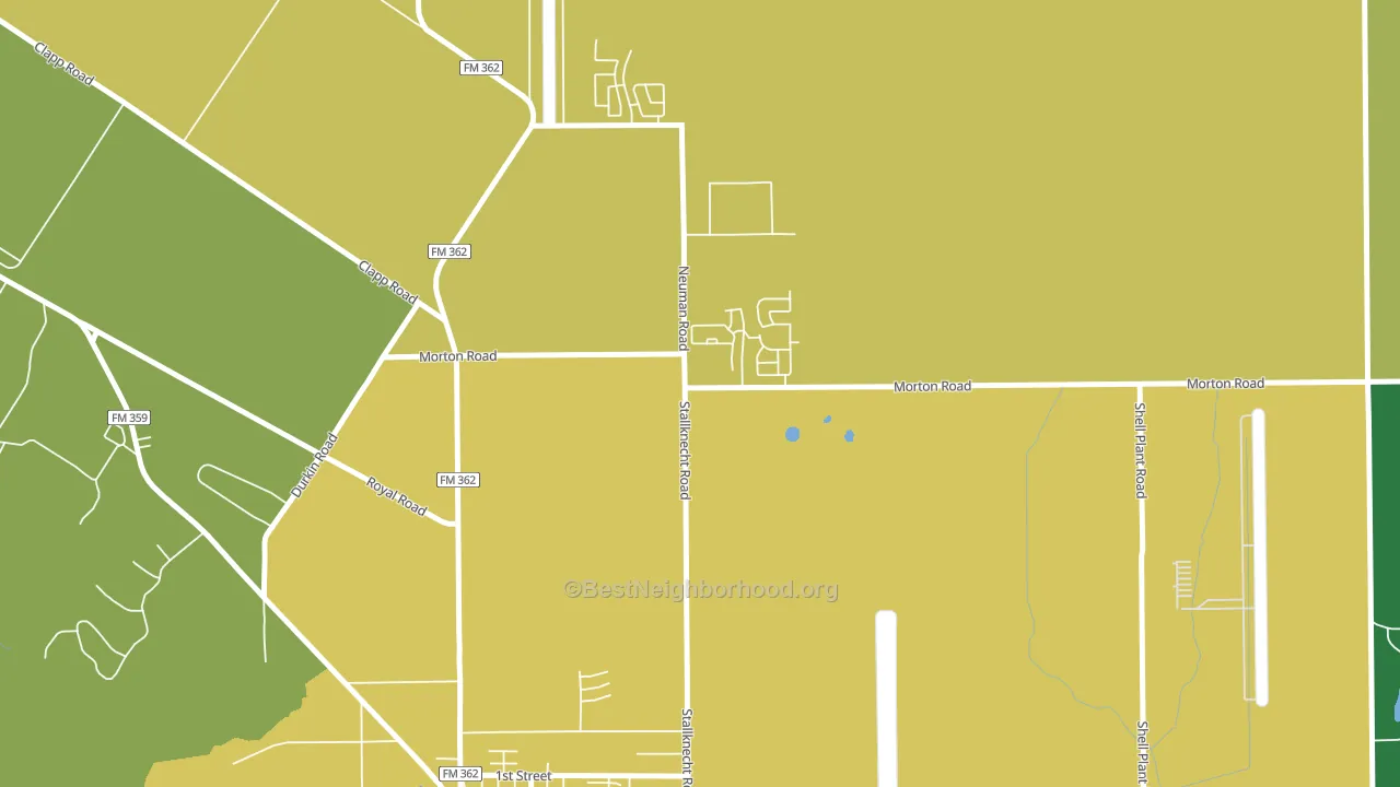 Sunny Side, TX block-group voter-turnout map