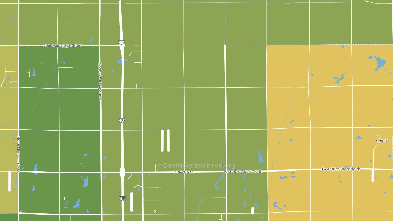 Sunnydale, KS block-group voter-turnout map