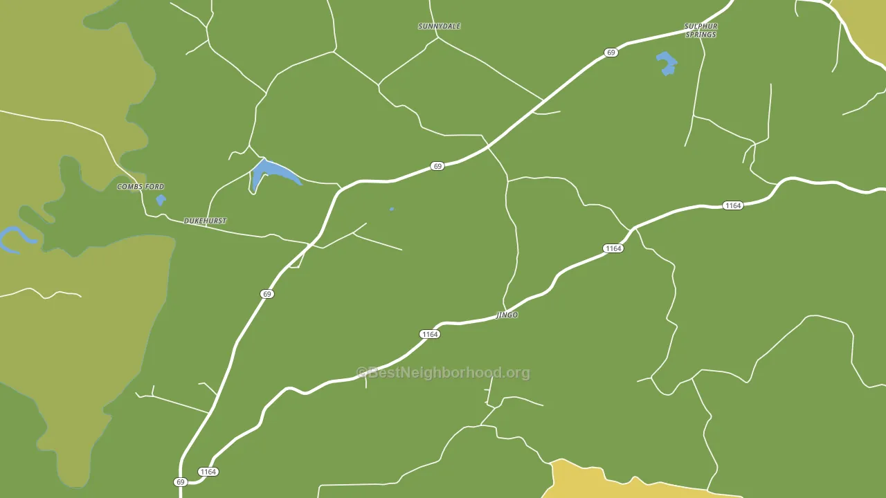 Sunnydale, KY block-group voter-turnout map