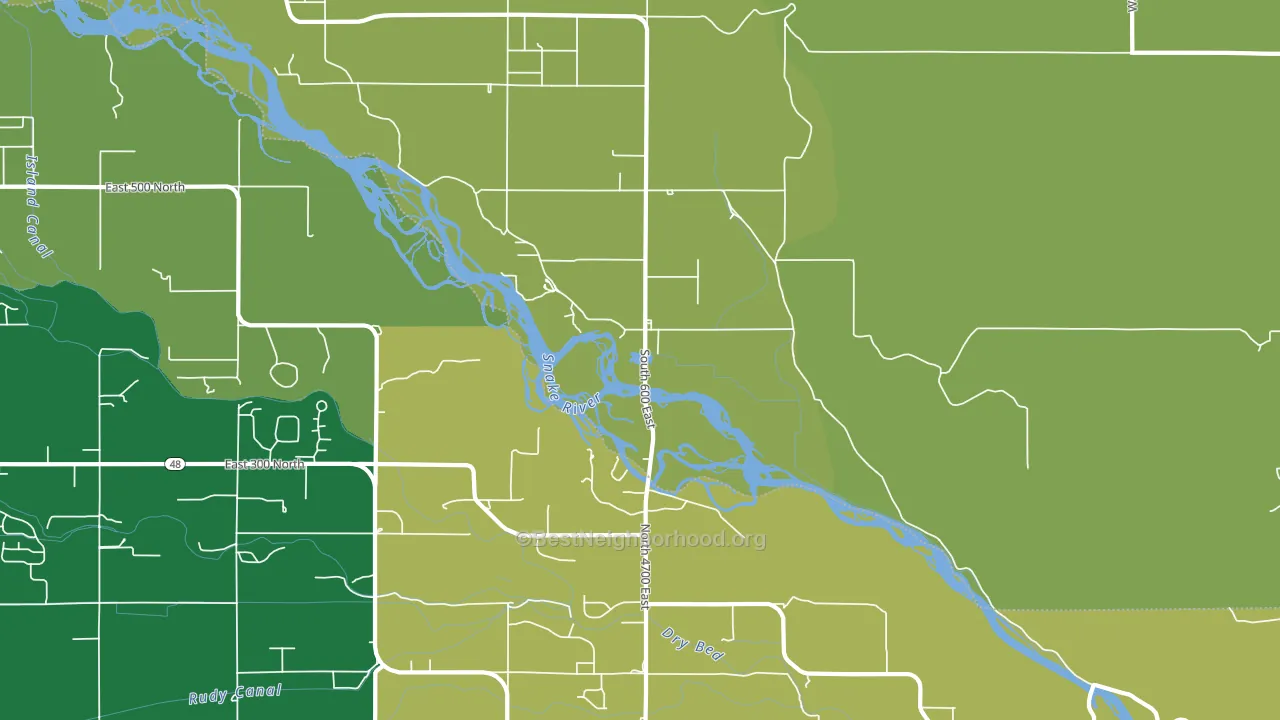 Sunnydell, ID block-group voter-turnout map