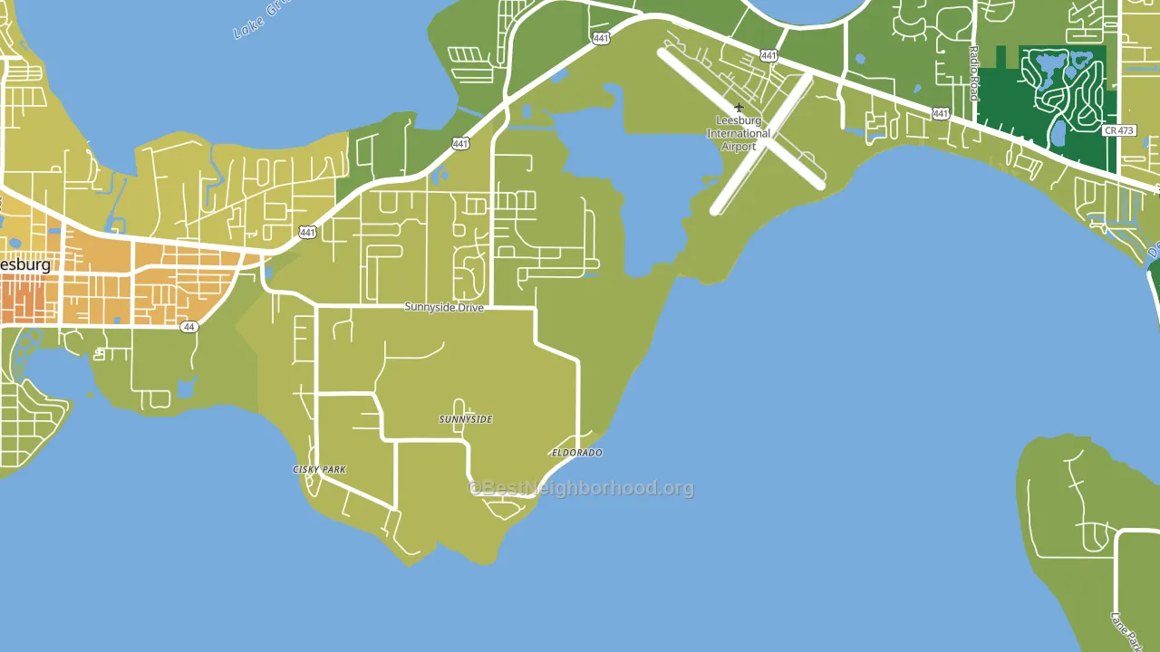 Sunnyside, FL block-group voter-turnout map