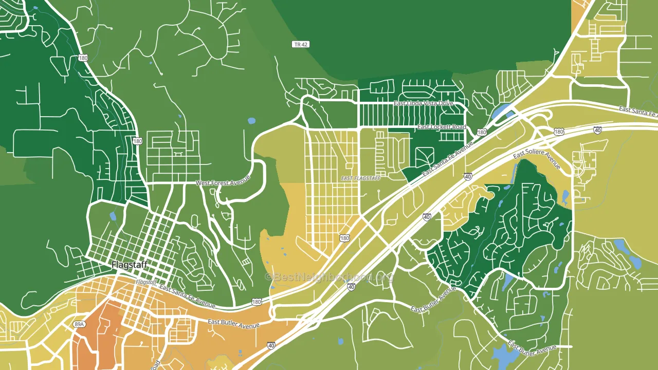Sunnyside-Flagstaff, Flagstaff, AZ block-group voter-turnout map