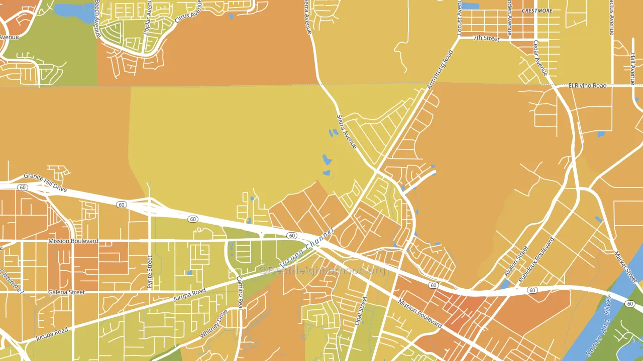 Sunnyslope, Riverside, CA block-group voter-turnout map