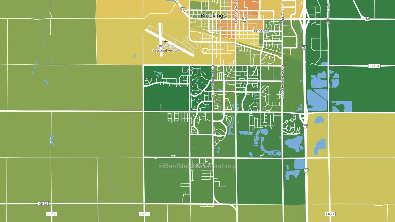 Sunnyview, SD block-group voter-turnout map