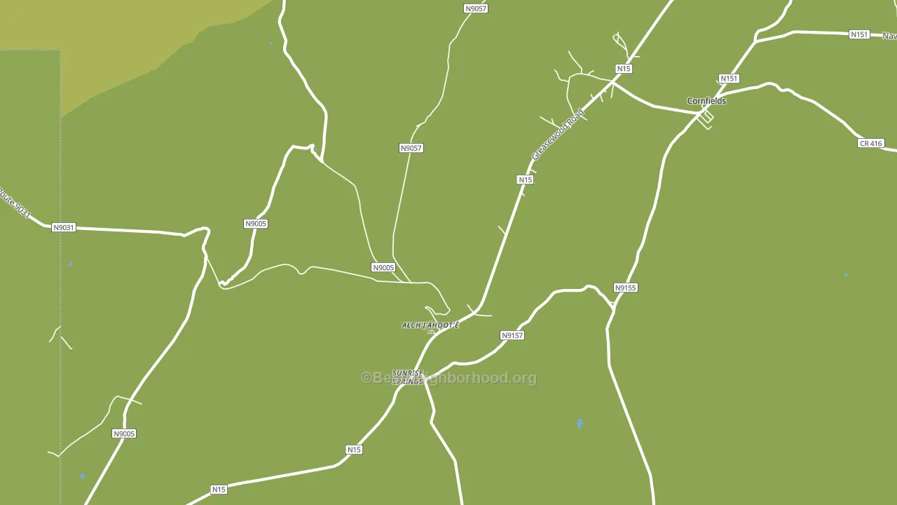 Sunrise Springs, AZ block-group voter-turnout map