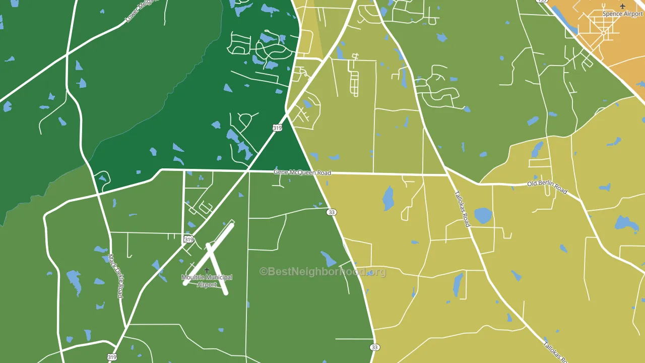 Sunset, GA block-group voter-turnout map