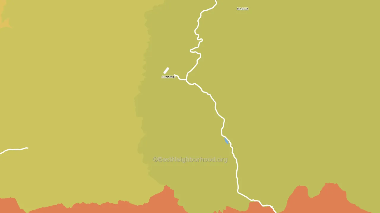Sunspot, NM block-group voter-turnout map