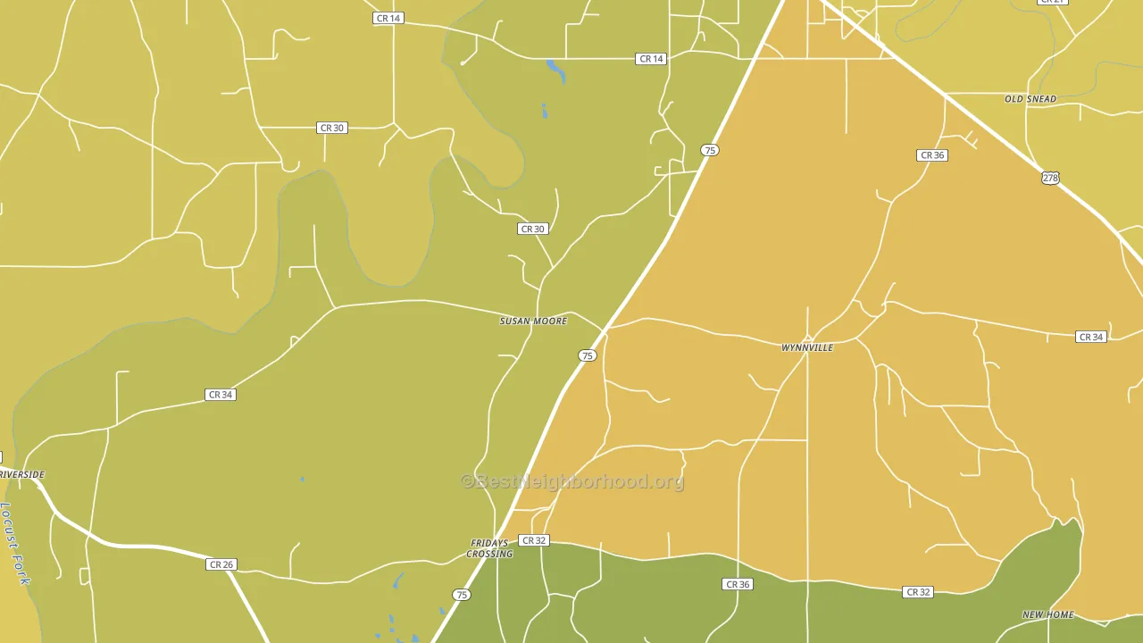 Susan Moore, AL block-group voter-turnout map
