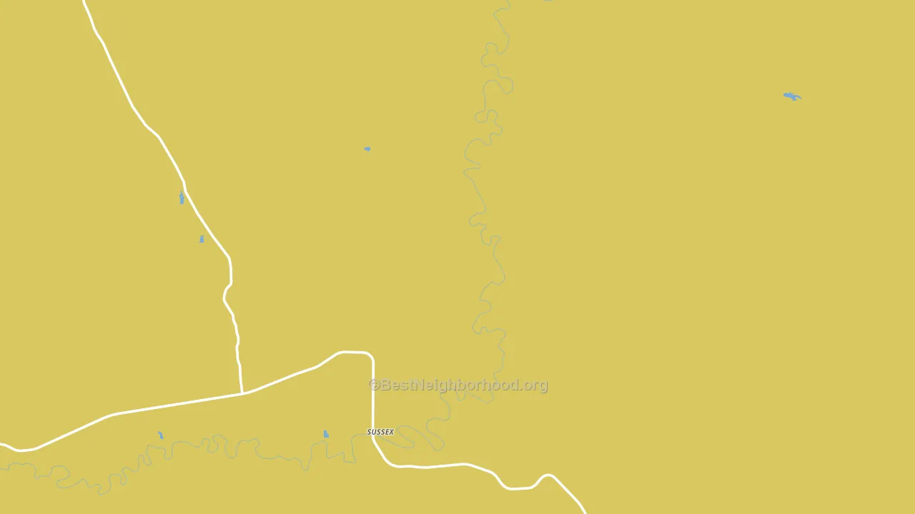 Sussex, WY block-group voter-turnout map