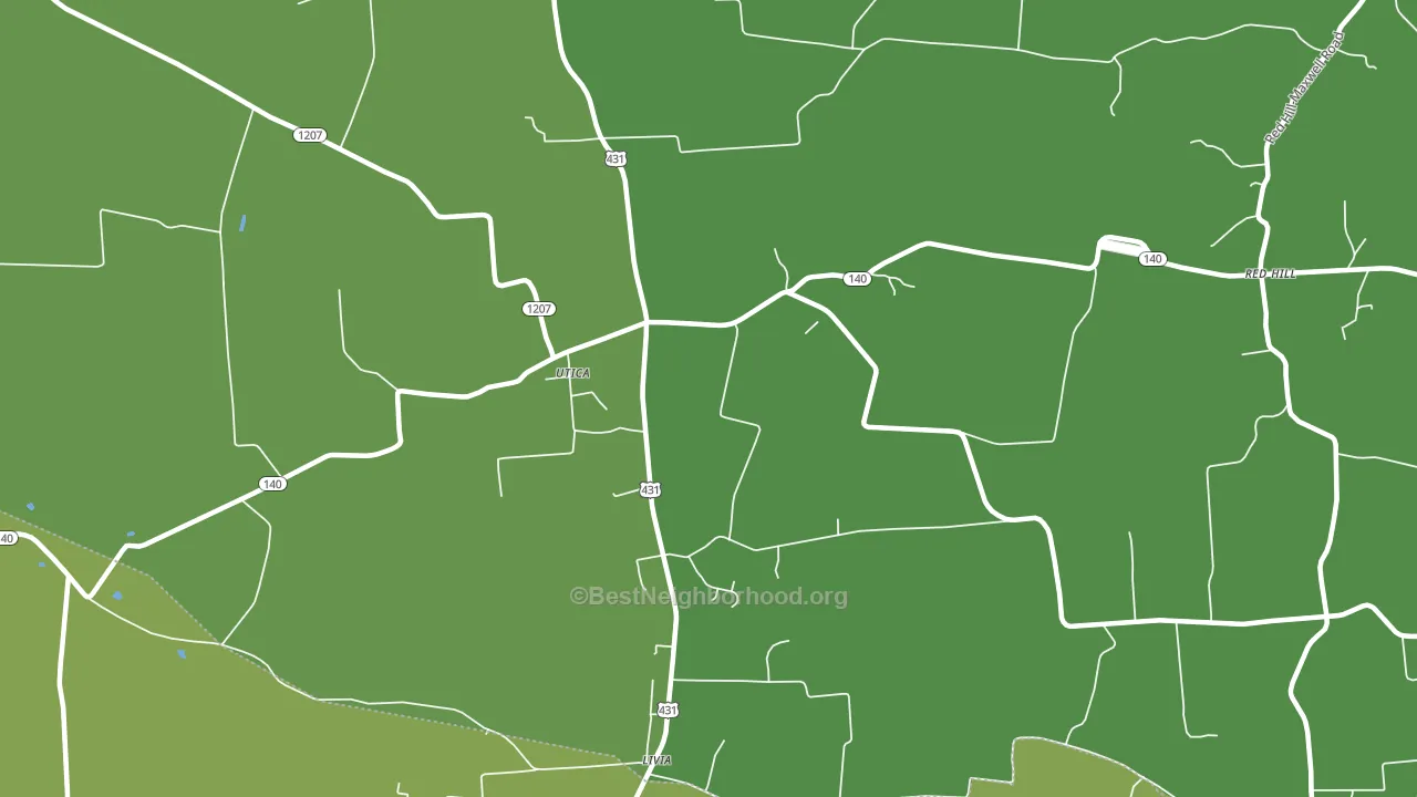Sutherland, KY block-group voter-turnout map