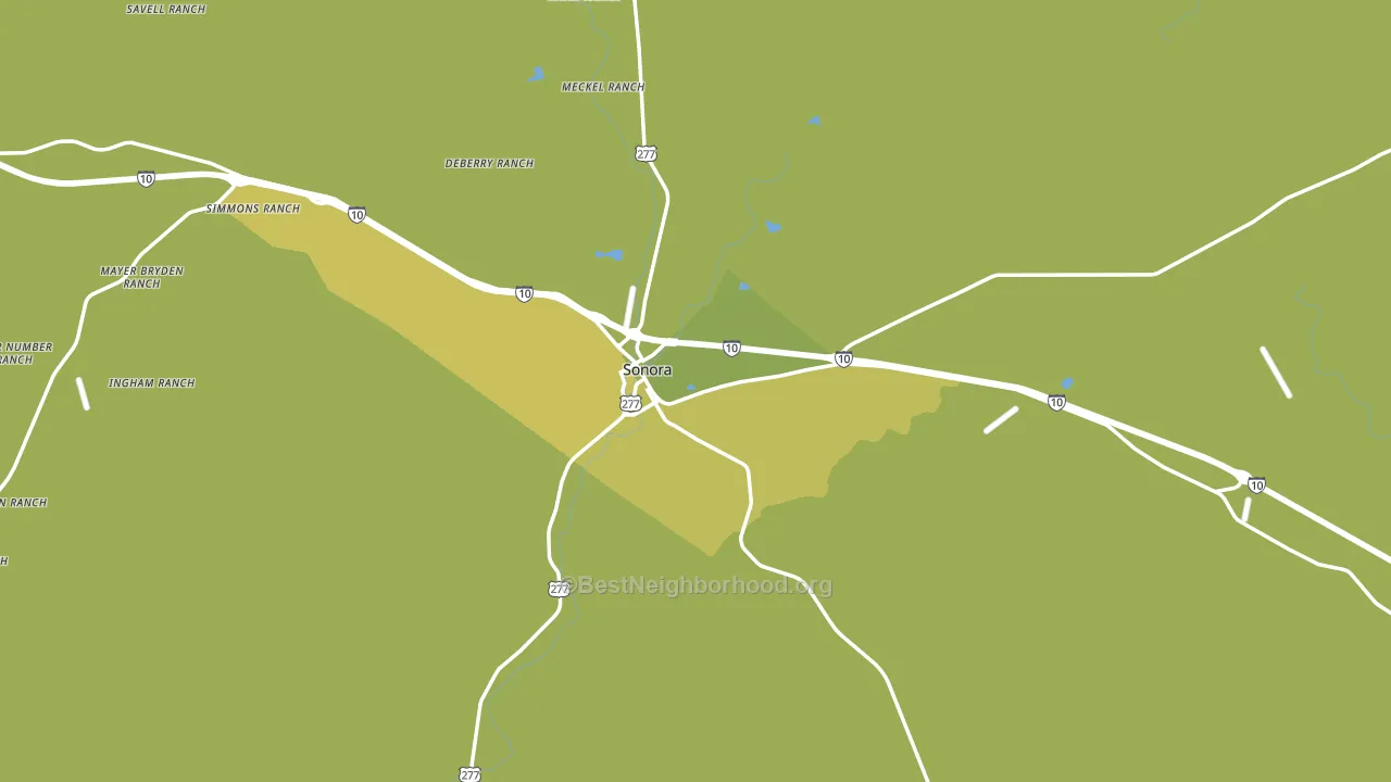 Sutton County, TX block-group voter-turnout map