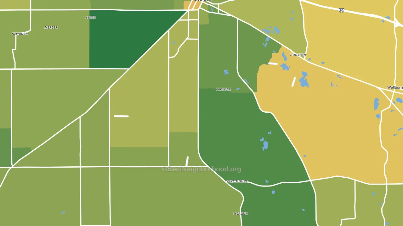 Suwannee County, FL block-group voter-turnout map